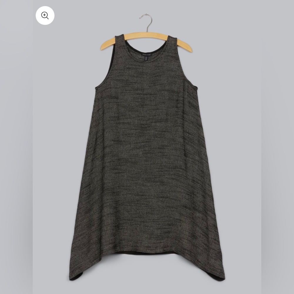 EILEEN FISHER Melanged Mesh Texture Weave Sleeveless Dress Women’s XS